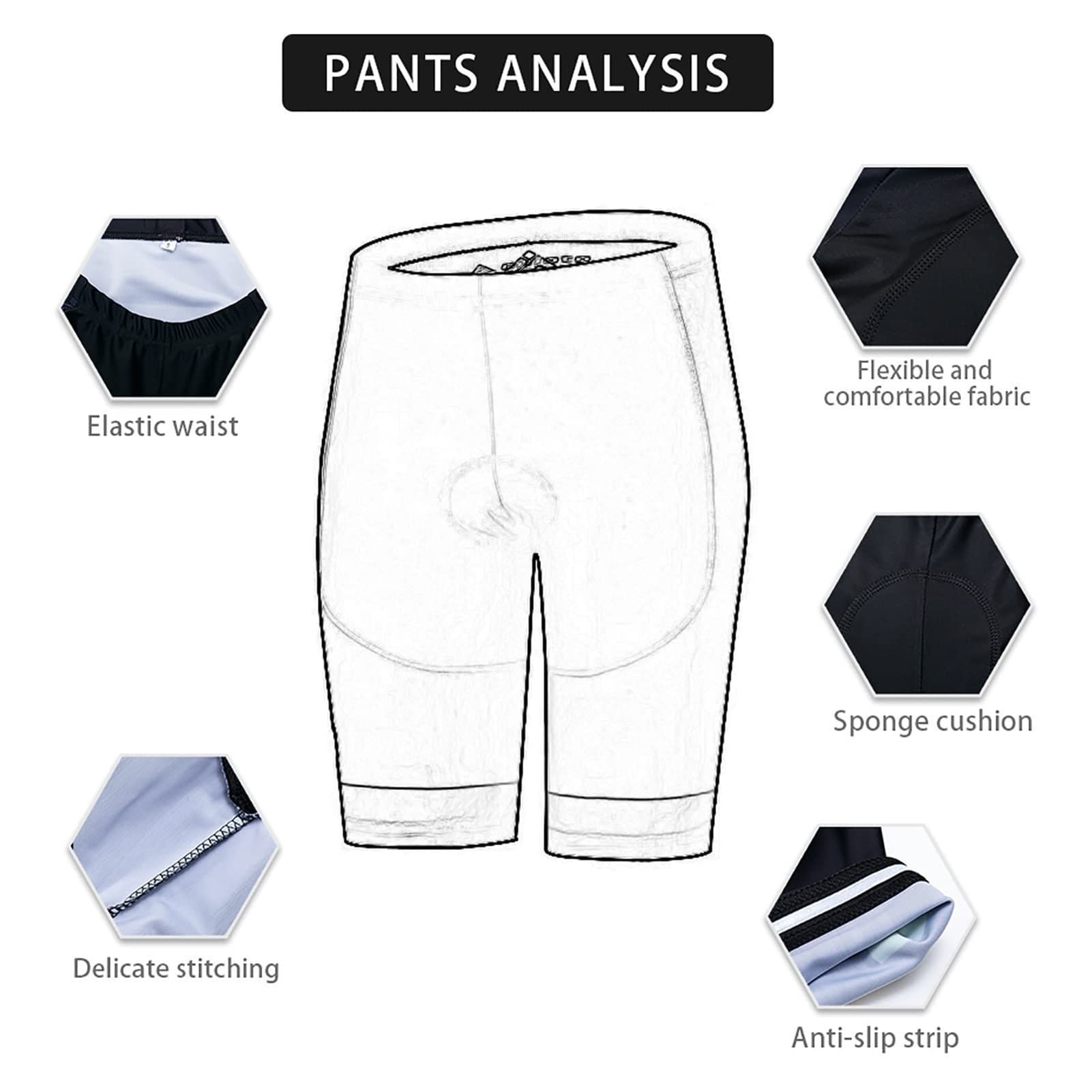 Maillot Cyclisme Homme Manche Courte Tenue de Velo Pro Été Vetement VTT, Cyclisme Bib Pantalon,avec 3D Gel Coussin Solide, Cycliste