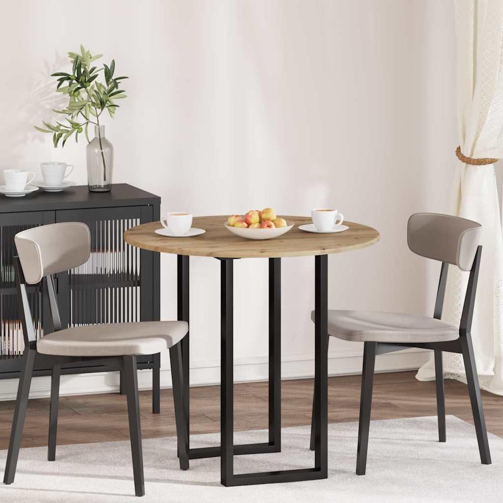 vidaXL Blat stołu Ø 80 x 1,5 cm Okrągły Materiał drewnopochodny, Okrągły, nowoczesny blat, trwały do wnętrz, minimalistyczny design z drewna, powierzchnie na meble