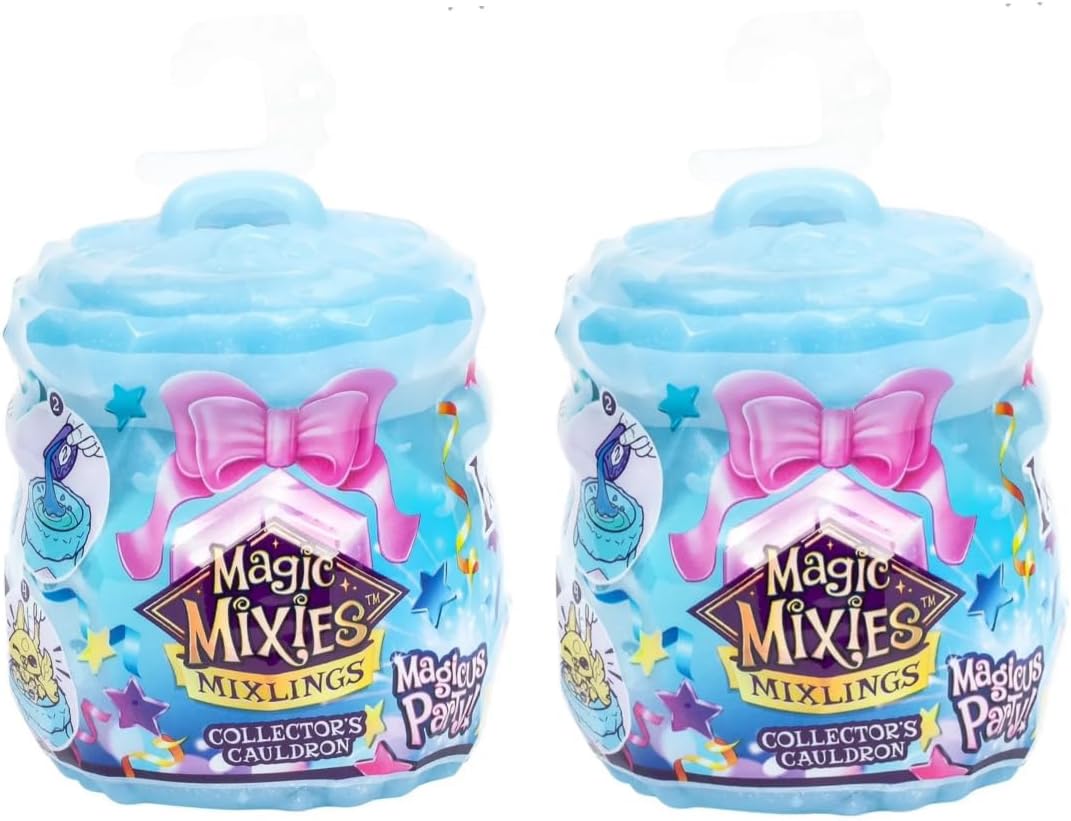 Magic Mixies Mixlings Collectors Cauldron, Magic Wand Reveals Magic Power, Power Unleashed Series, for Kids Aged 5 and Up (Styles May Vary), Multicolor (14694) (Two (2) Cauldrons)