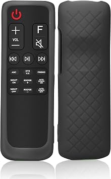 Case for LG Sound Bar Remote, Cover for LG Soundbar AKB75595331 / AKB75595321A / KB75595401 Remote Holder Control Protective Sleeve Skin Black