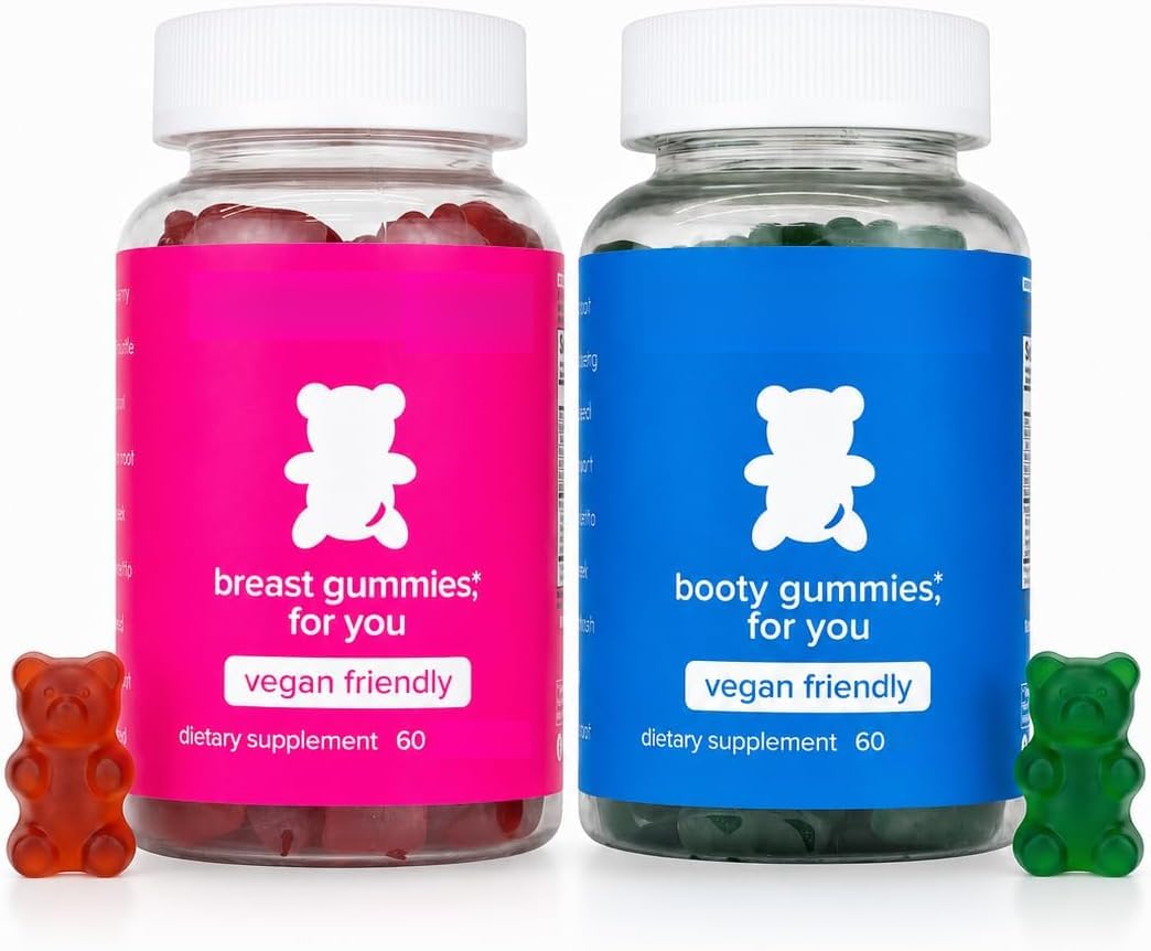 Confezione combinata di caramelle gommose multivitaminiche da donna, | Un integratore alimentare quotidiano equilibrato per uomini e donne, un buon partner per la gestione del corpo, facile da deg