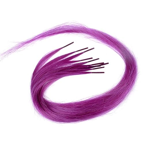 Miniatura 9 de Extensiones de cabello con reflejos arcoíris, 10 mechones por lote de colores, extensiones de cabello humano con punta en I para mujeres y niñas,
