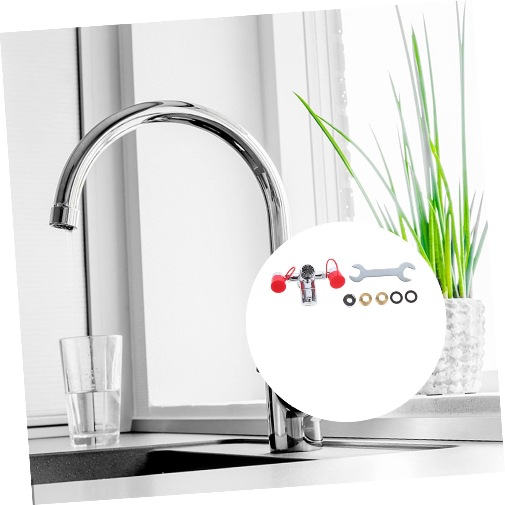 Mobestech Lavaojos Remojo Portátil Lavado De Ojos De Emergencia Ducha Con Descarga De Ojos Estación De Lavado De Ojos Montada En La Pared Water Spigot Lavado De Ojos Para Grifo Cobre Soporte