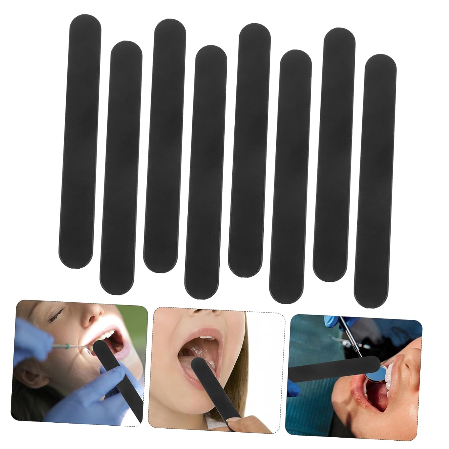 Depresores De Lengua 25pcs Plastic Tongue Depressors Oral Care Tongue Scraper Stain Removal Tool for Adults