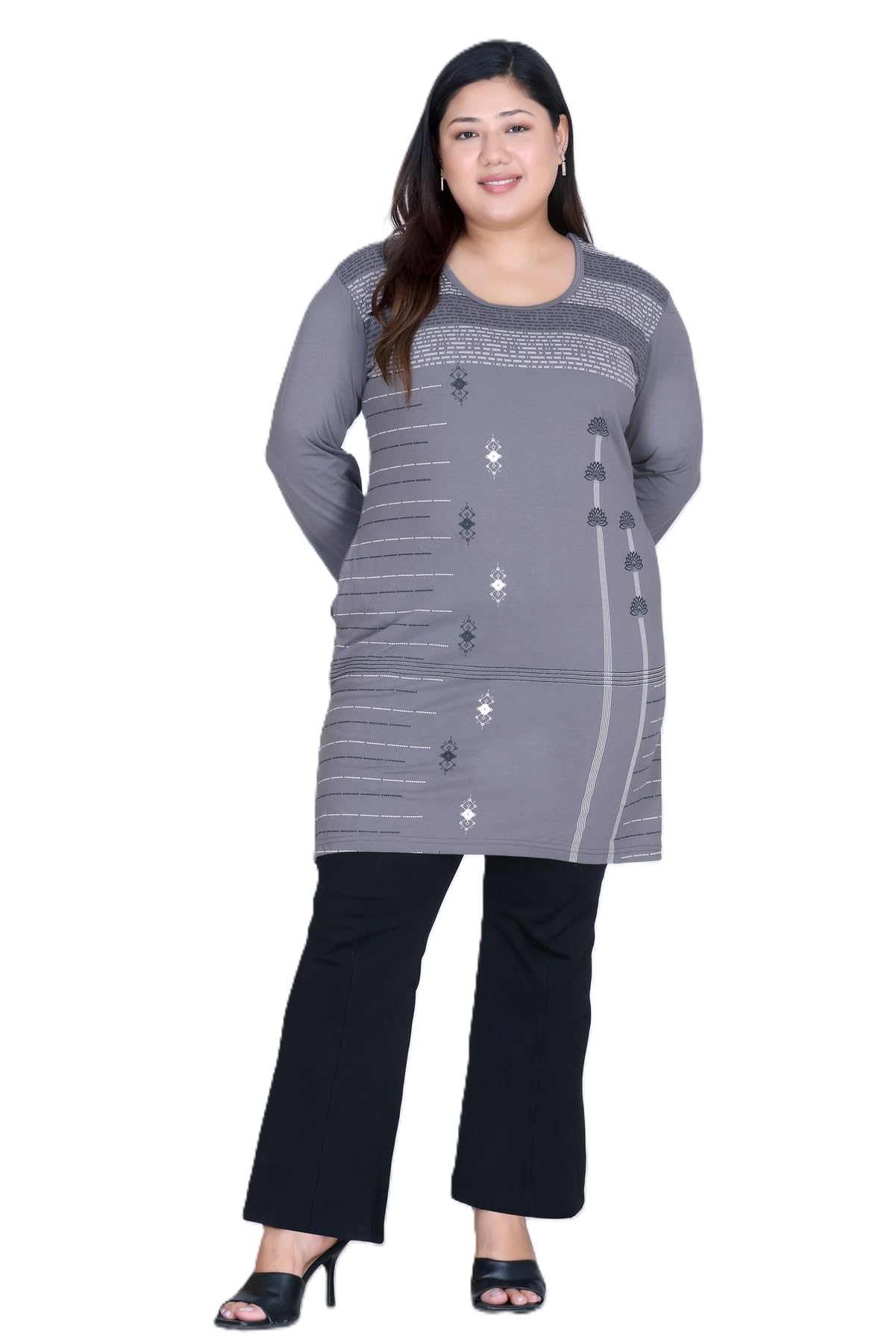 unikites Women's Cotton Printed Kurti | Full Sleeve, Regular Fit, Casual Wear-picture-25