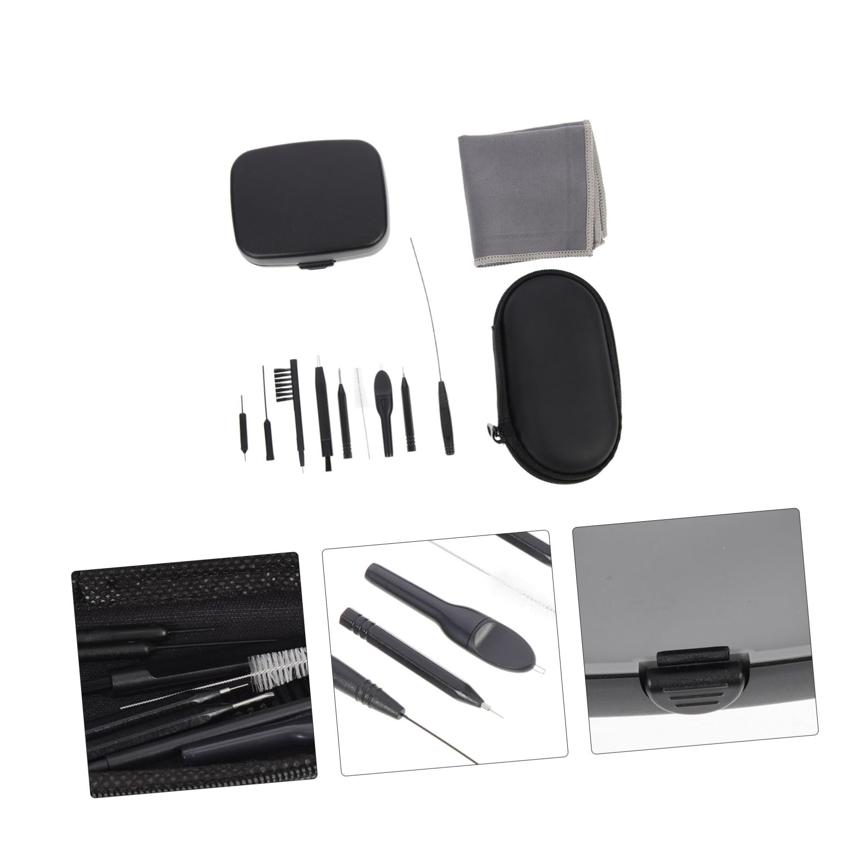 PACKOVE 3 Set Utensili per La Apparecchi Acustici Kit per La Apparecchio Leggero e Riutilizzabile per Cerume e Sporco