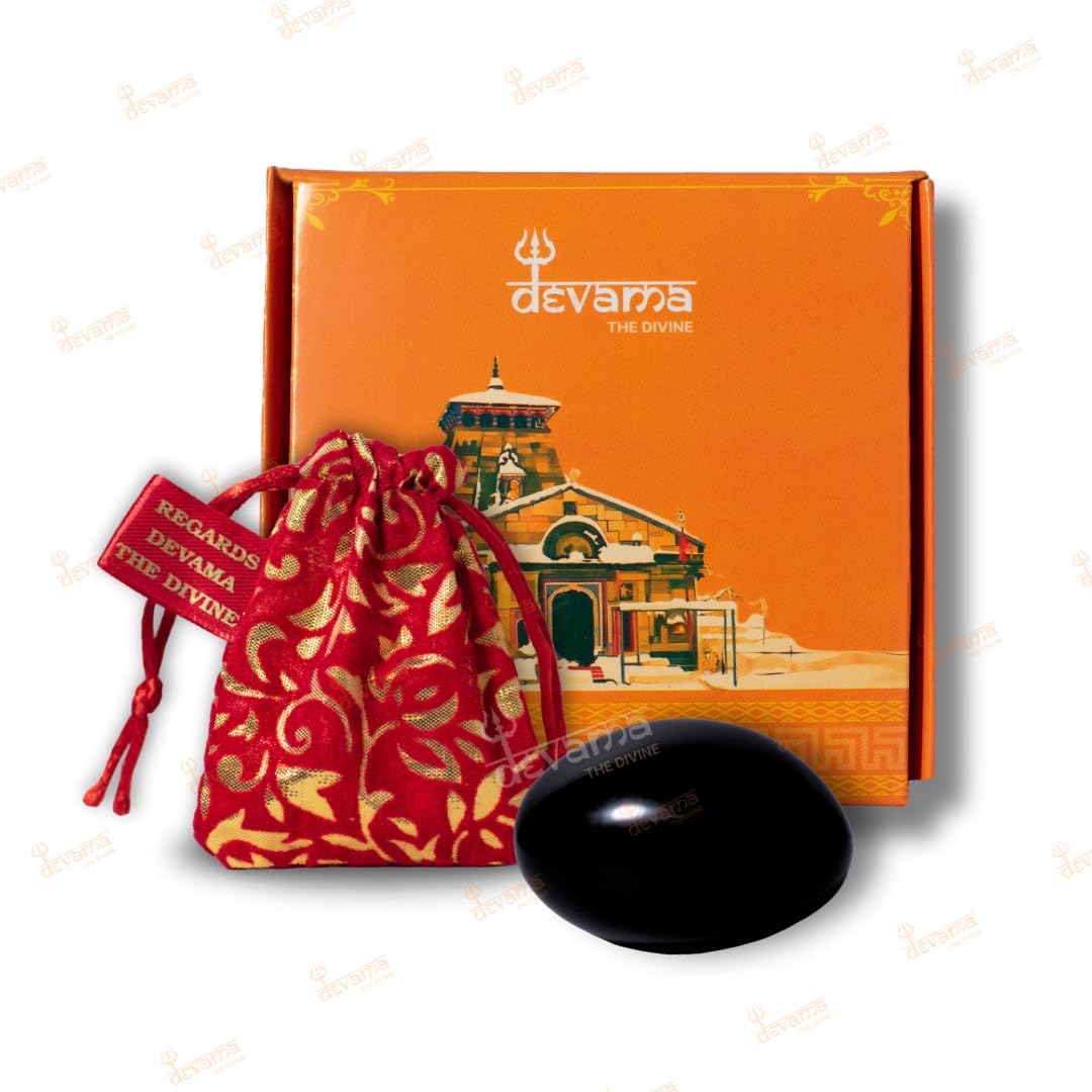 GANDAKI RIVER Natural Black Stone Shaligram Shila for Pooja for Divine Blessings