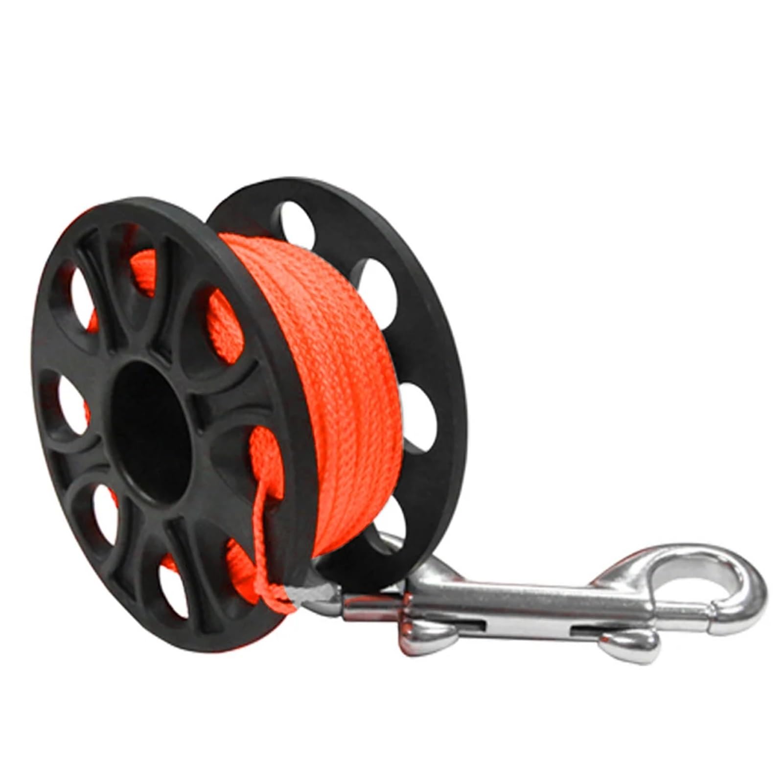 Diving Finger Spool, 30m Scuba Finger Spool Reel Multicolor Hook for Cave Wreck Diving(Orange)