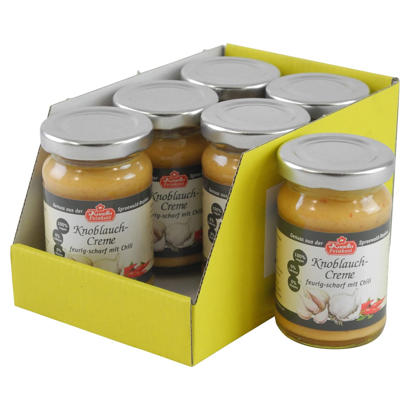 Knoblauch-Creme mit Chili 6er Pack (6 Gläser à 95 g)