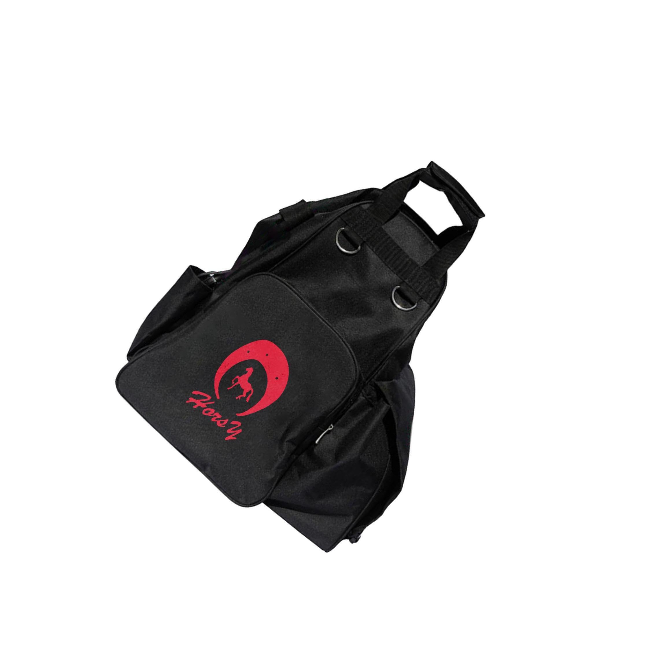 Zaino da equitazione leggero e resistente, per escursioni a cavallo, borsa sportiva multifunzionale, per ciclismo, passeggiate con il cane, bicicletta, schienale