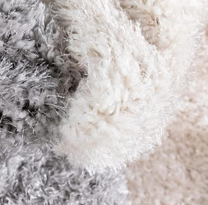 Image of Shaggy Rugs 10 x 14 Feet Soft and Cozy Carpet for Living Room & Hall, Bedroom, and Kids Room Non-Slip, High Pile, Machine Washable, Perfect for Any Room (Grey Silver Pink)