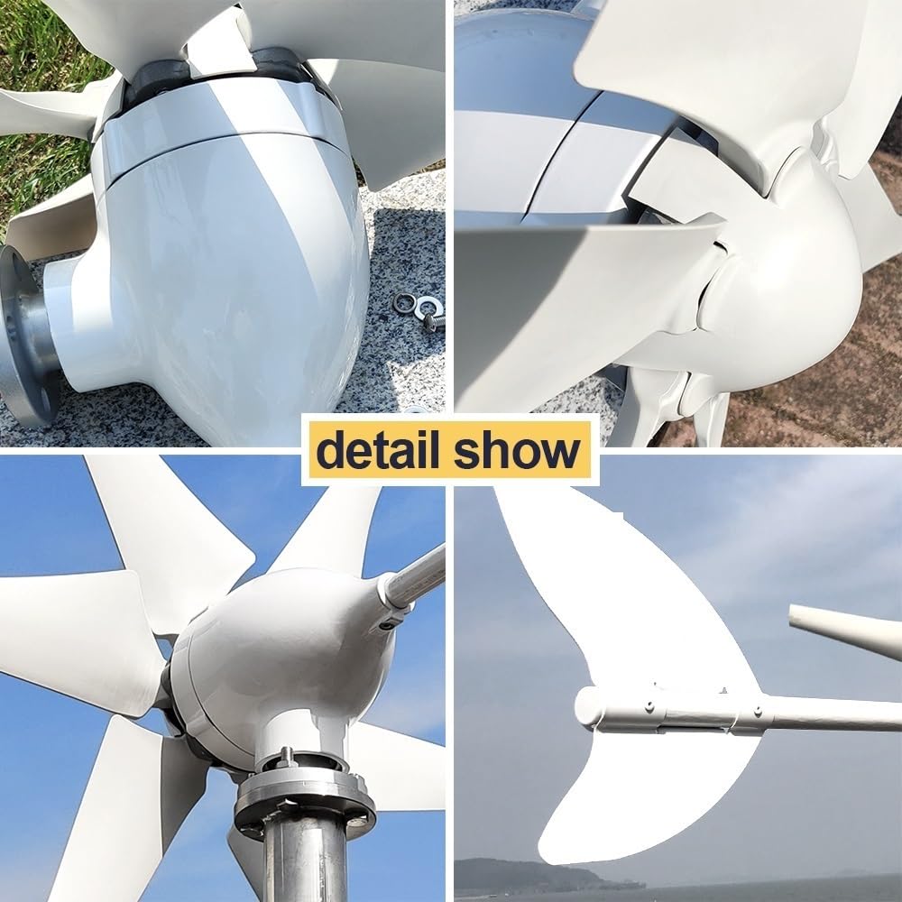 Générateur éolien 400W à 3 ou 5 pales Série S3 12V 24V 48V, générateurs éoliens et moulins à vent avec contrôleur MPPT gratuit CE