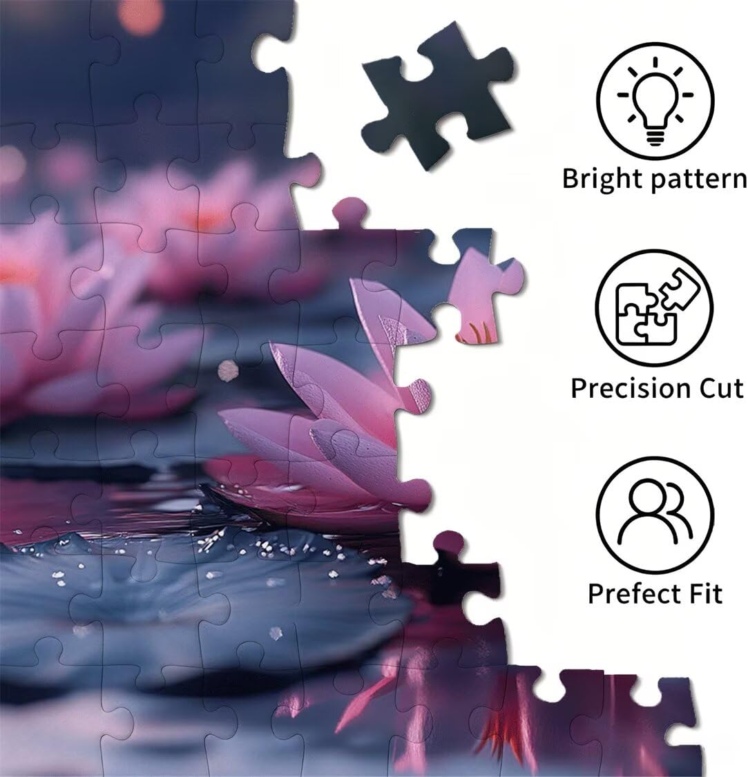 Puzzle 5000 Pezzi stagno Puzzle Legno Lotus, n-18