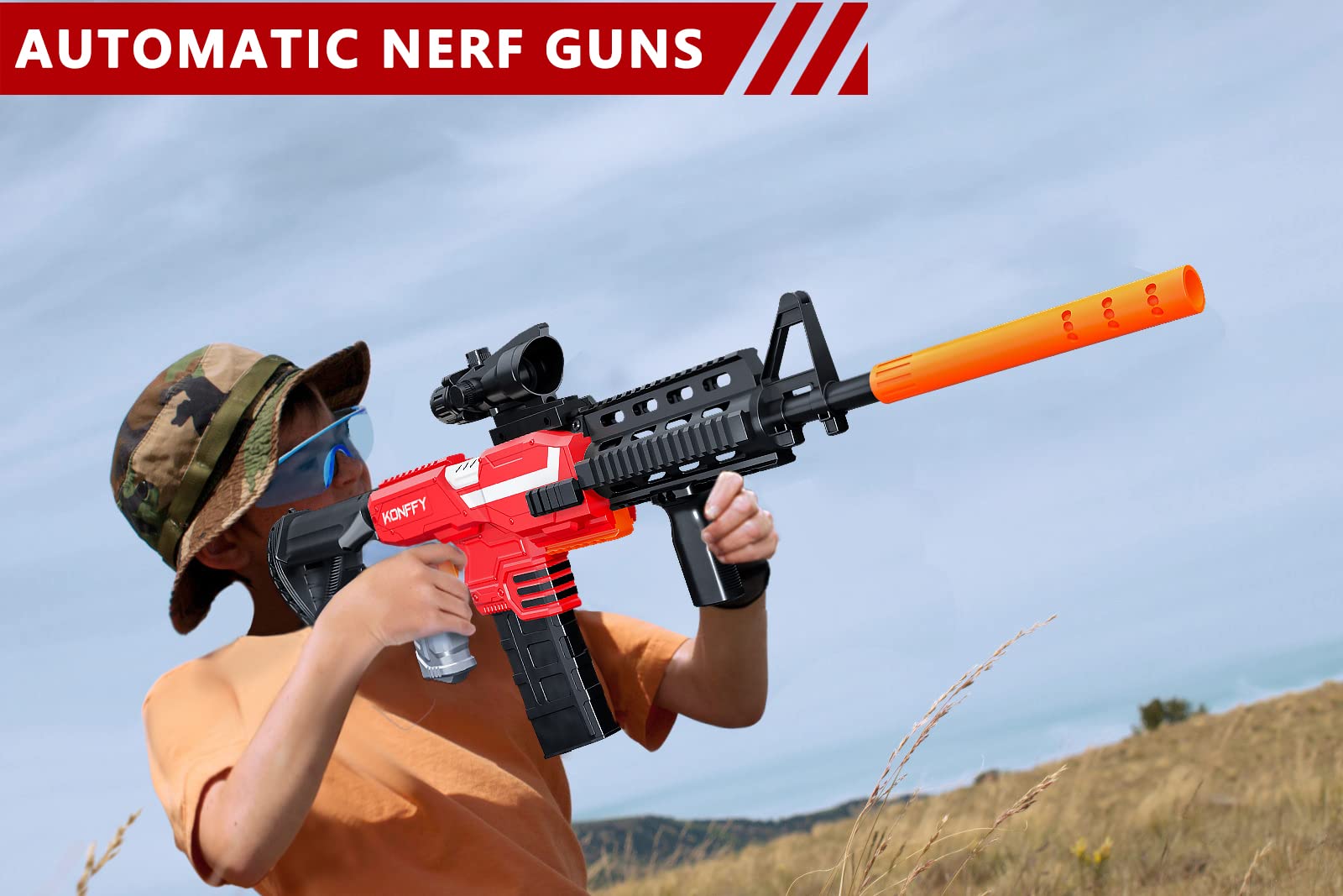 Introducing Toy Gun for Nerf Guns, 3 Shooting Modes DIY Customized Toy