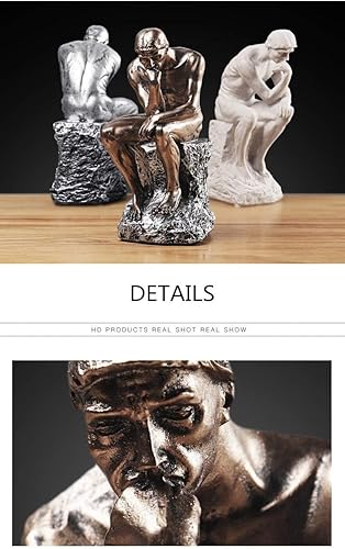 Miniatura 4 de Creative Thinker - Estatuas individuales para decoración de sala de estar, 9.6 pulgadas de alto, escultura única que mejora la creatividad y la