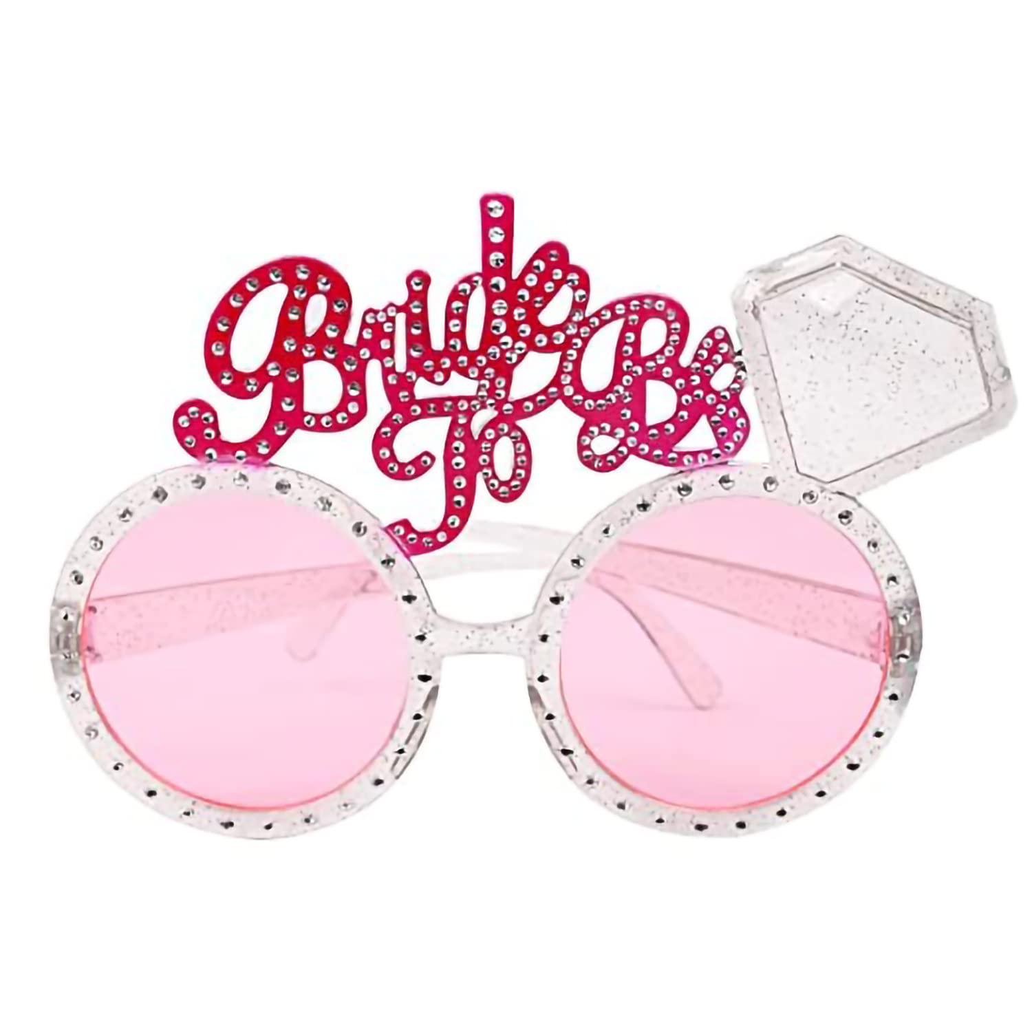 Rozi Decoration Pink Party Eyewear Bride to Be Wedding Glasses/Sunglasses Bride To Be/Bachelorette Eyewear Party Décor Pack of 1