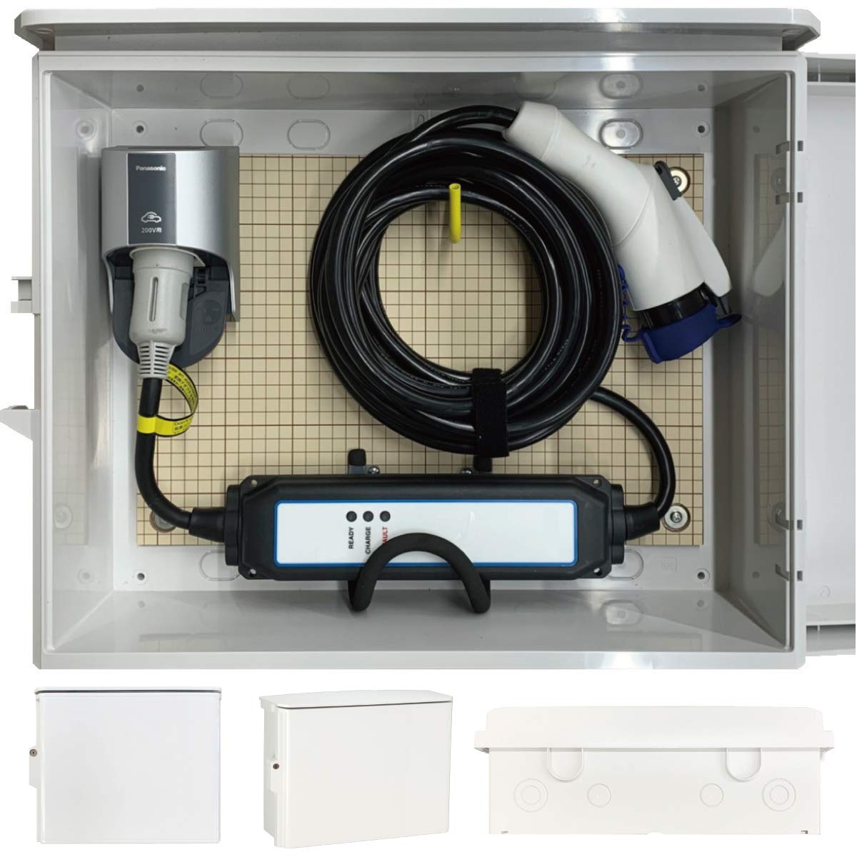 Amazon | EV・PHEV用 充電ケーブル コンセント 収納ボックス D 