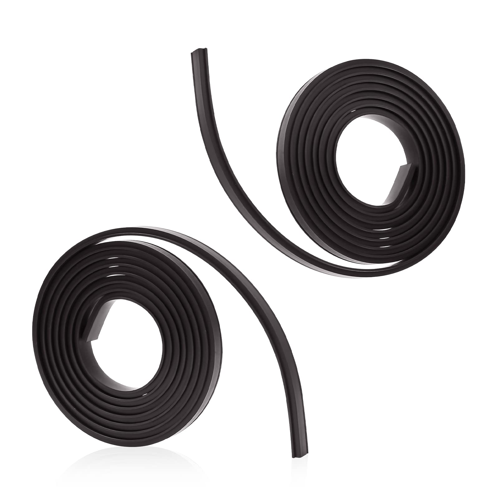Magnetstreifen für Duschtür, flexibler Magnetstreifen, Duscheinsatz, Ersatz für gerahmte, halbgerahmte, schwingende Glasduschtür (2 Rollen, 160 cm pro Rolle)