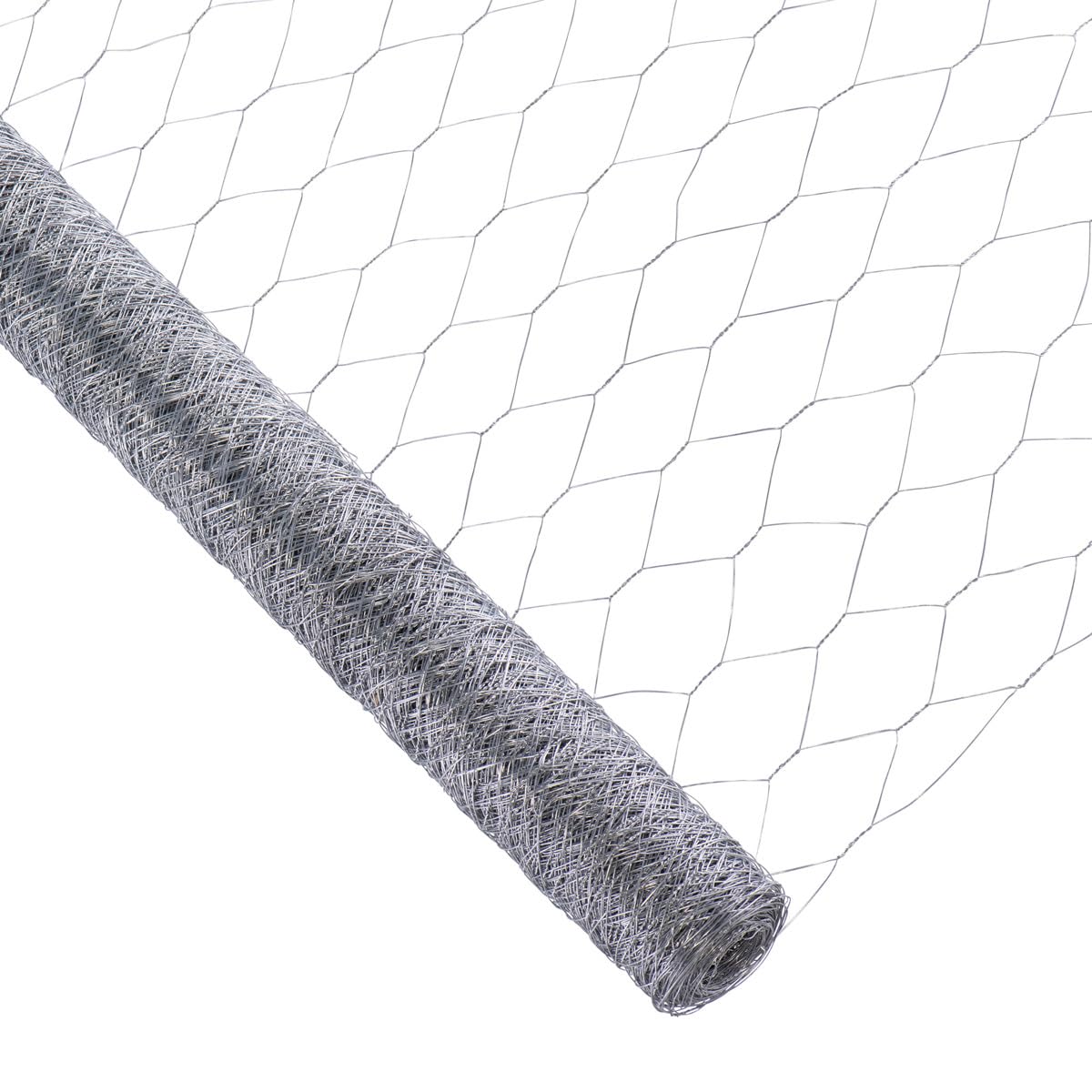 Garmix Treillis Hexagonal | Grillage Clôture pour Poulailler Lapin Enclos Parc Jardin | Fils de Fer 0,7 mm galvanisé, maille 50mm (150cm x 25m)