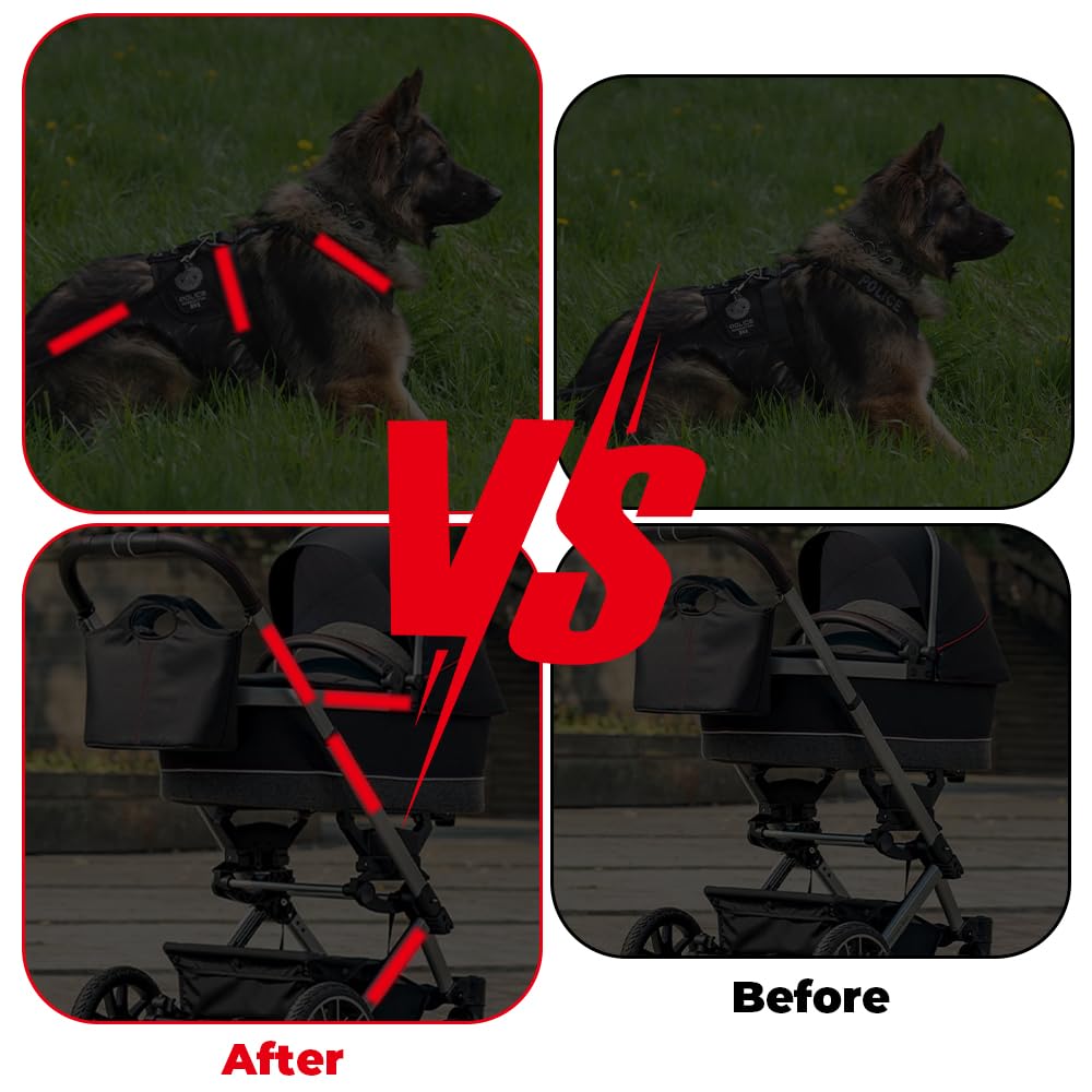 Nastro Catarifrangente Adesivo TESSTSY - Bianco, 2.5cm X 23m, Per Veicoli - Foto 10