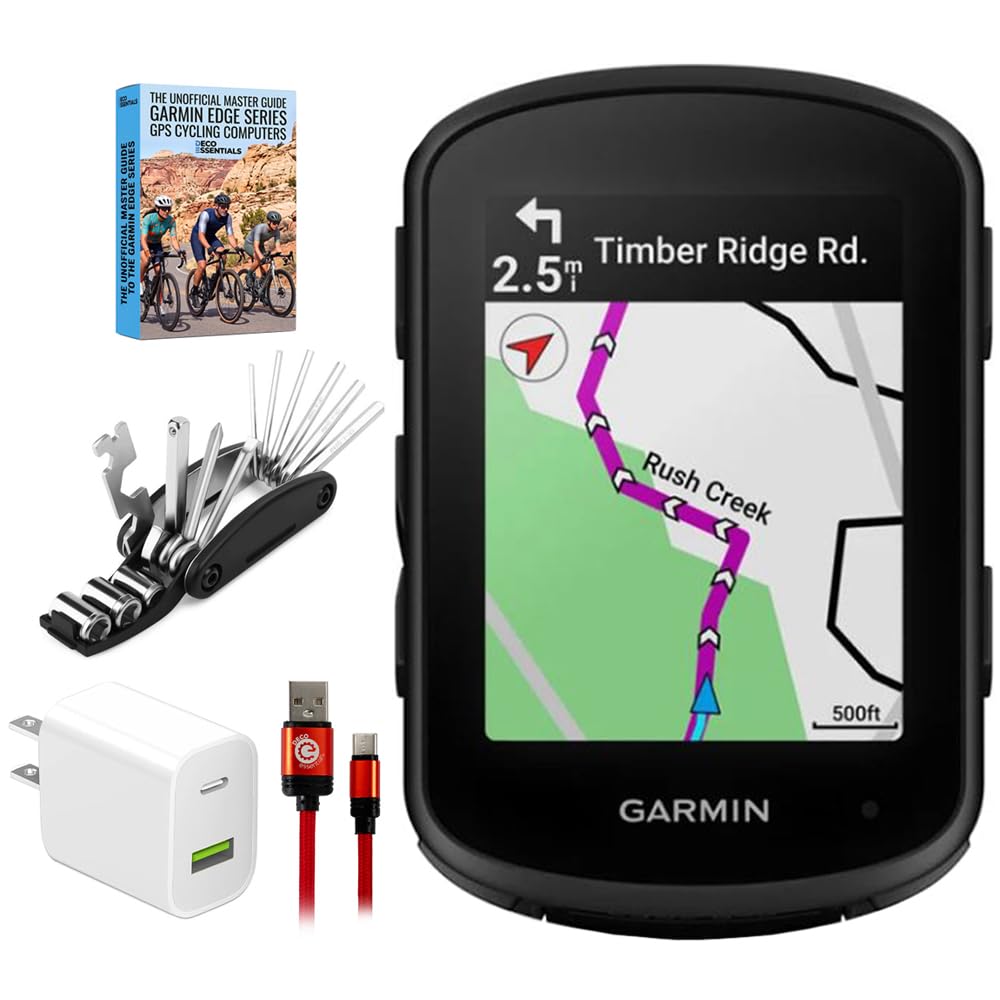 Edge 840, Compact GPS Cycling Computer, Device Only 010-02695-00 Bundle with Deco Essenti…