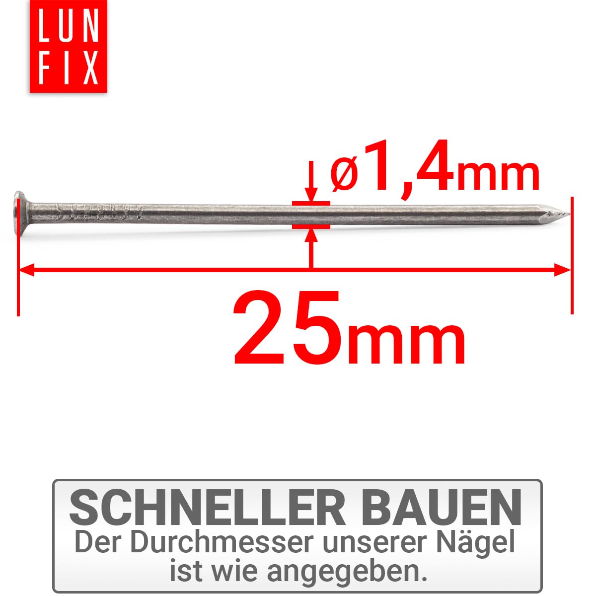 Teck Glaserstifte 1,2 X 20 Mm – 100 Stück – Bl Produktbild-Vorschau 8