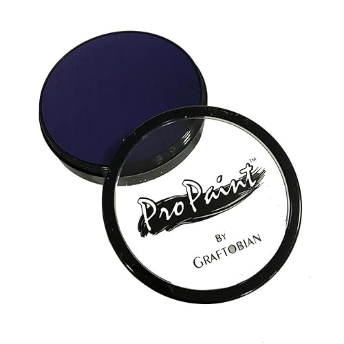Graftobian Makeup ProPaint - Pintura facial y corporal, color azul marino, 1.0fl oz, maquillaje de Halloween, maquillaje de disfraz para adultos,