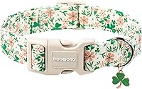 Vista 189 de DOGWONG Collar de perro Airtag de algodón y cáñamo, collar resistente para perros con soporte para Airtag, collares verdes para perros pequeños