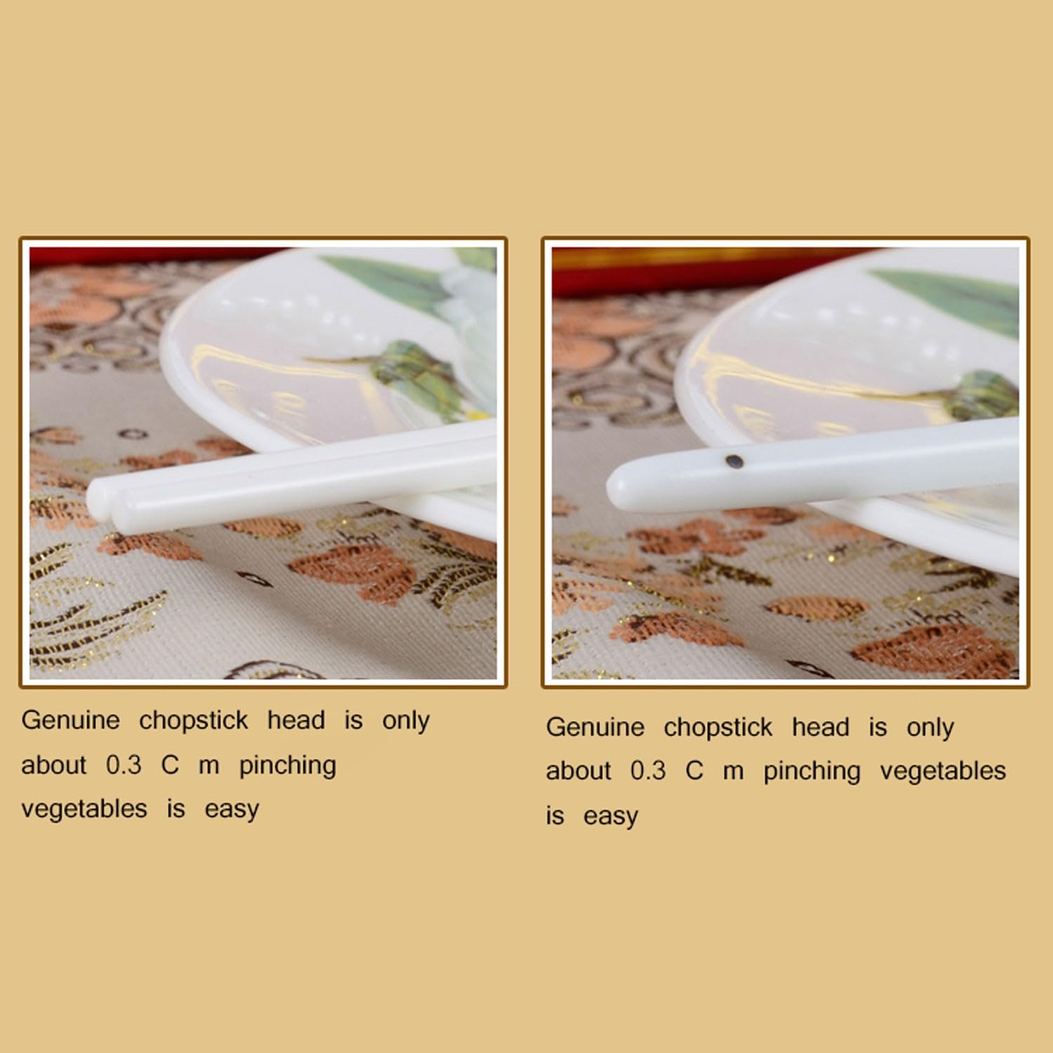 Baguettes japonaises réutilisables, Baguettes en Porcelaine Tendre pour la Maison, Coffret Cadeau de 10 Paires de Baguettes en céramique