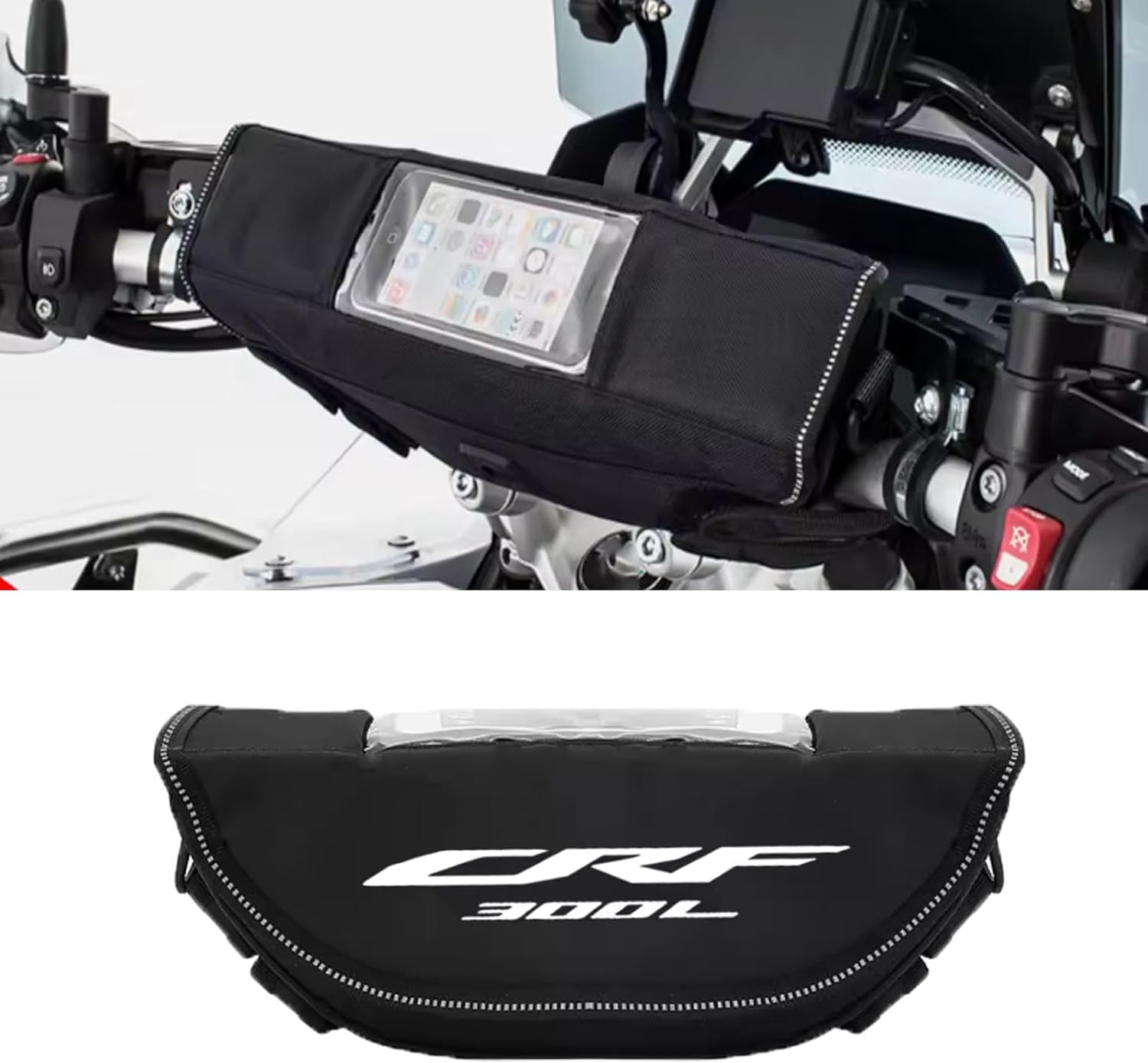For CRF300L crf300l 2025 2024 2023 2022 2021-2016 Accessories Handlebar Bag Motorcycle Handlebar Bag Navigation Bag Travel Tool Bag Storage Bag Waterproof Off-road Bag Detachable
