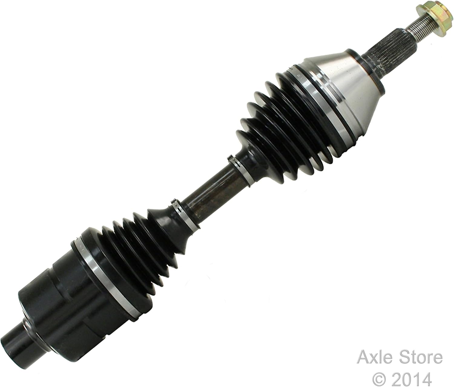 DTA DC2120IS01 Front Driver Side axle + Intermediate Stub Shaft Fits 2002-2005 Compatible With Ram 1500 4WD/AWD