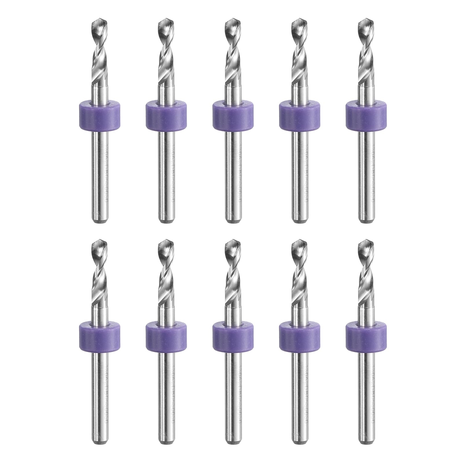 uxcell PCB Drill Bits 3mm Tungsten Carbide Rotary Tool Jewelry CNC Engraving Print Circuit Board Micro Drill Bits 1/8 Inch Shank 10 Pcs