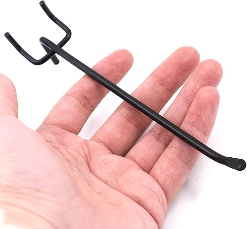 Miniatura 6 de SnowTing Paquete de 20 ganchos para tablero de clavijas de 6 pulgadas, organizadores para colgar, accesorios para tablero de clavijas, soporte de