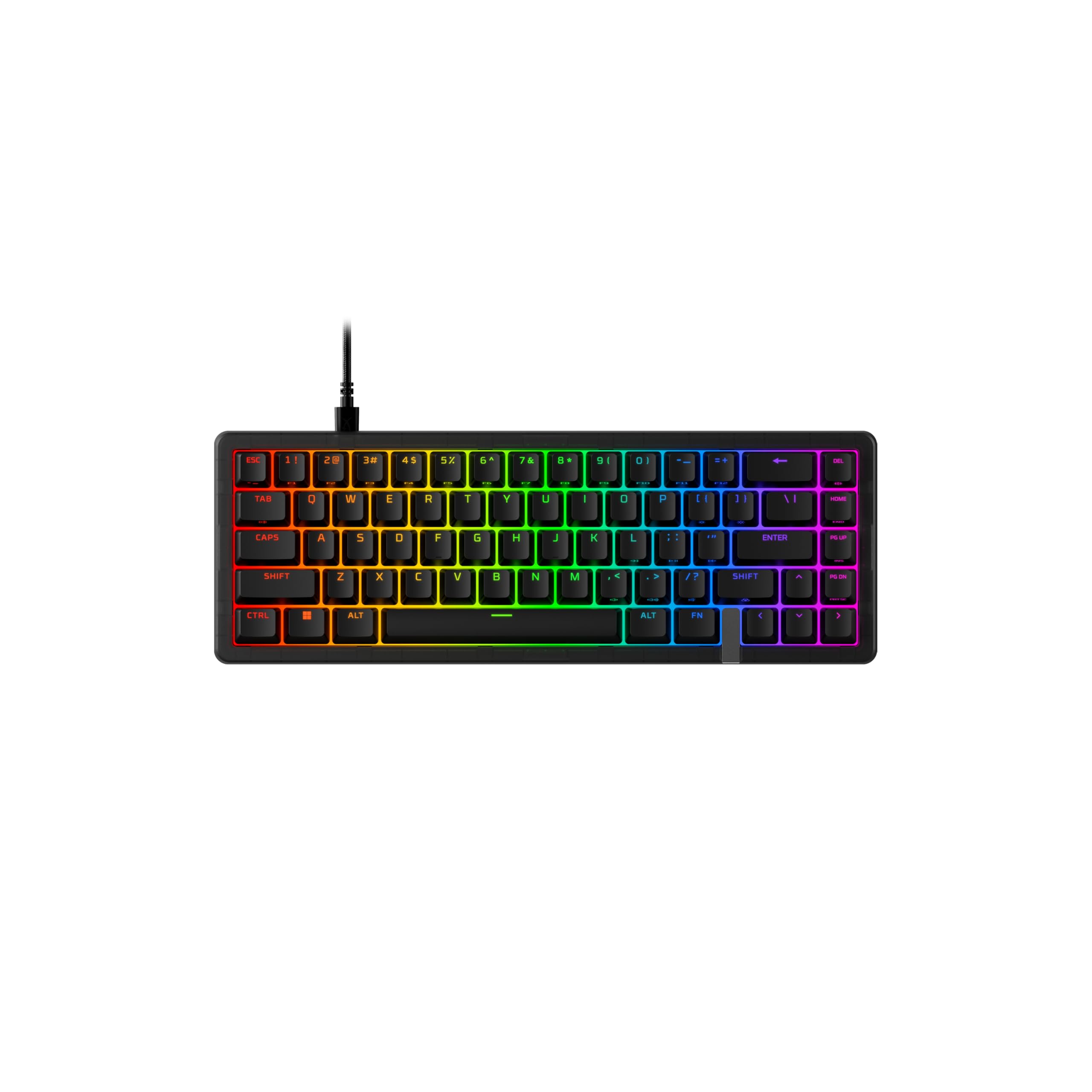 HyperX Origins 2 Pro 65 - Gaming-Tastatur, PC, magnetische Linearschalter, Schnellauslöser, austauschbares Gehäuse, Hotswap-Schalter, hohes Profil, 65-Layout, 8k Polling, Einstellbarer Winkel