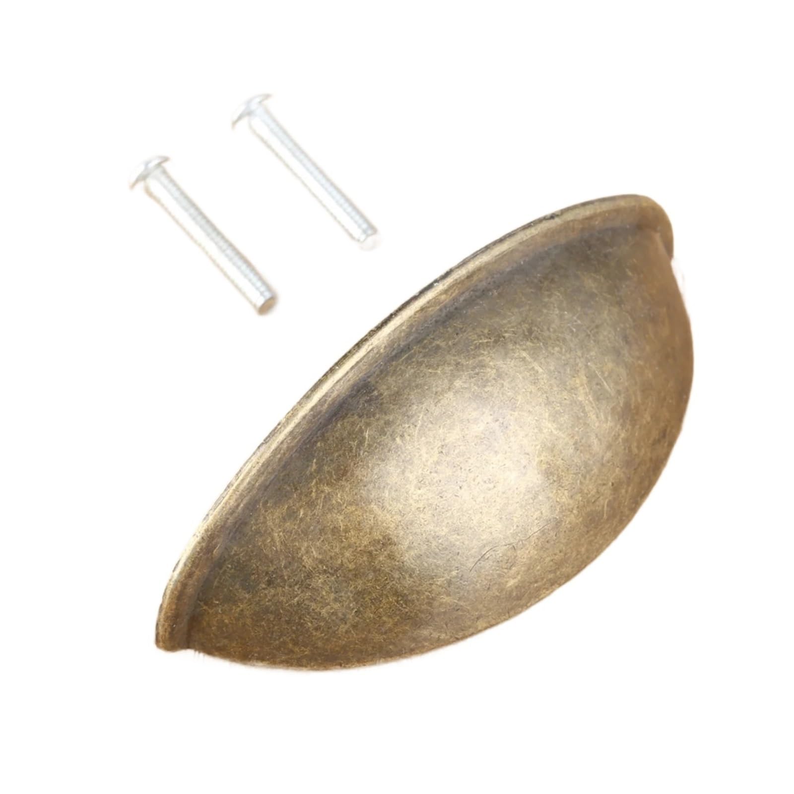 Wylqen Half Moon Handles 2pc Zinc Alloy Shell Drawer Pull Handles