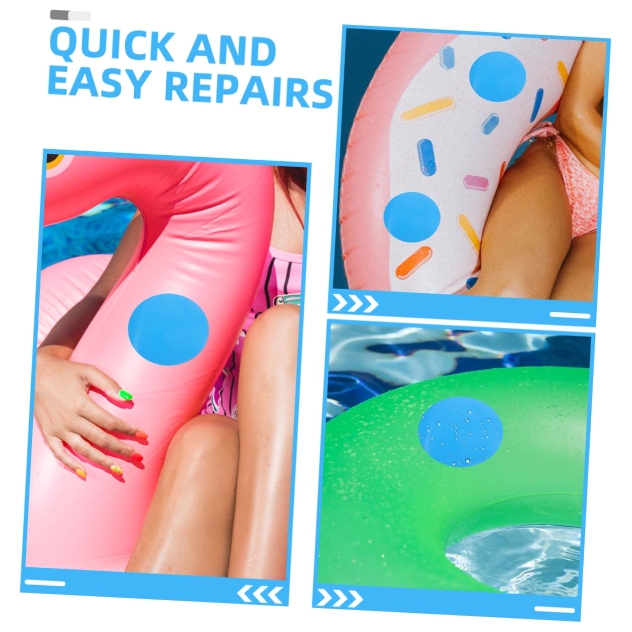 BESPORTBLE Schwimmbad Re Flicken Für Kajak Rundboote Re Patches Für Schlauchboote Aufblasbare Rettungsring Patches Praktische Reing Patches Für Gummiboote PVC