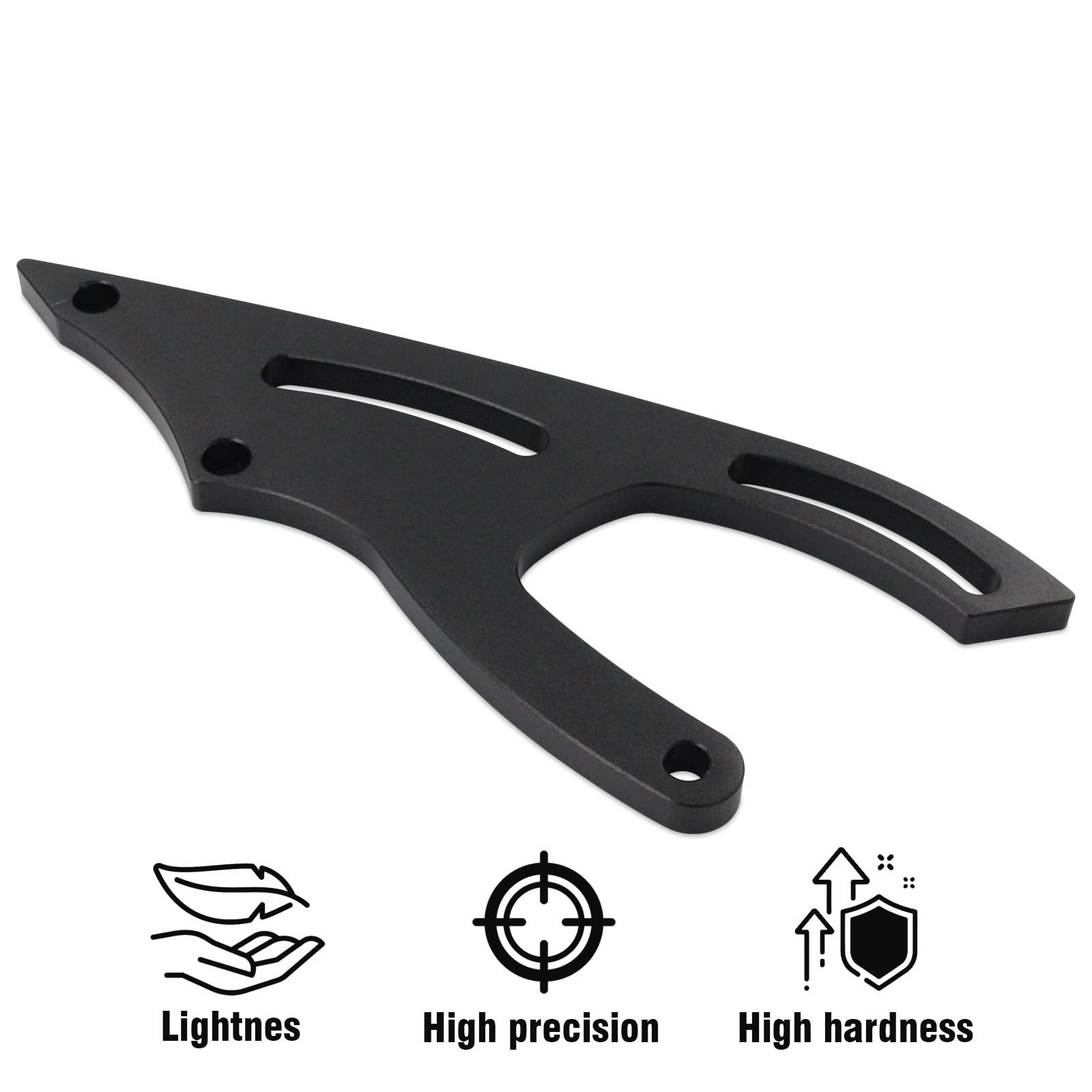 6061 Set Staffa sterzo Lavorato anodizzato Argento Supporto sterzo per Auto SBF 289 302 351W Pompa Saginaw Serie P Staffa Montaggio Pompa Saginaw Serie P Alluminio