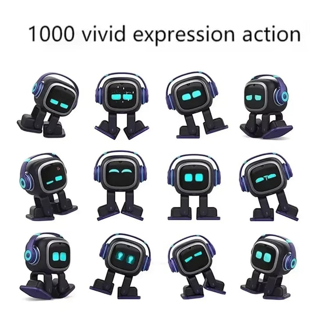 Robot Towarzysz Ai, Inteligentny Robot Biurkowy, Z Rozpoznawaniem Twarzy, Interakcją Głosową, Czujnikiem Dotykowym, ładowaniem Bezprzewodowym 5 W, Do Domowej Zabawy White