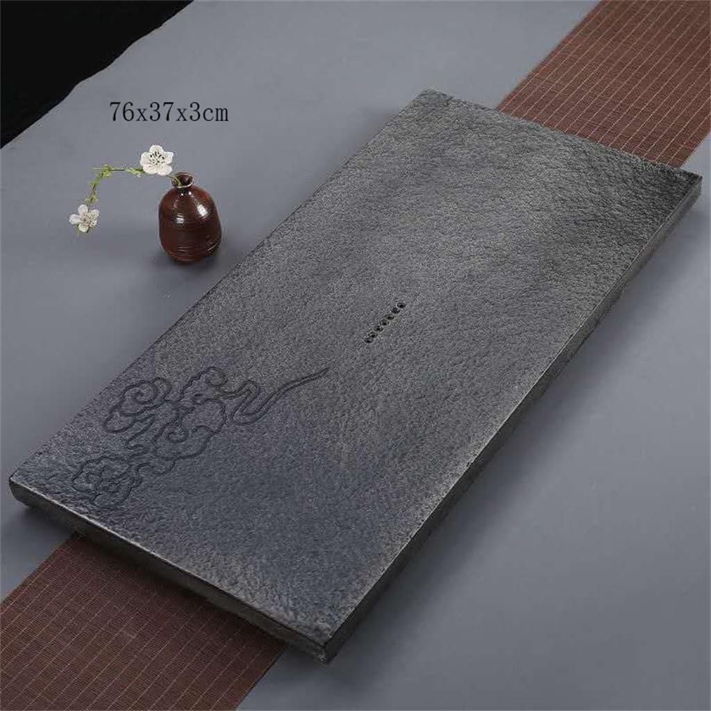 Natural Black Stone Tea Tray Small Table Sea Whole Home Set