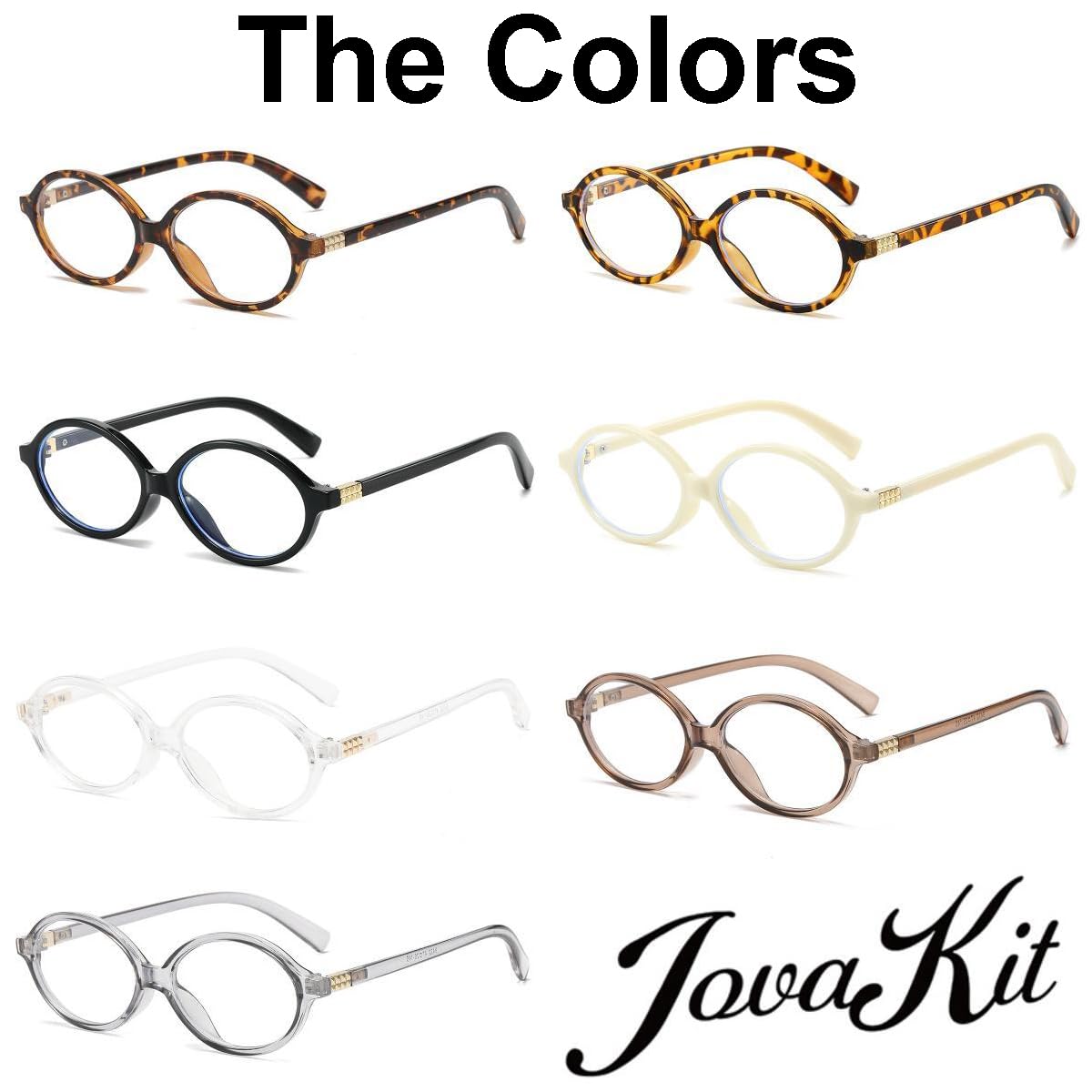 JOVAKIT Okulary retro blokujące niebieskie światło dla kobiet, styl vintage, lata 90., małe owalne oprawki, okulary