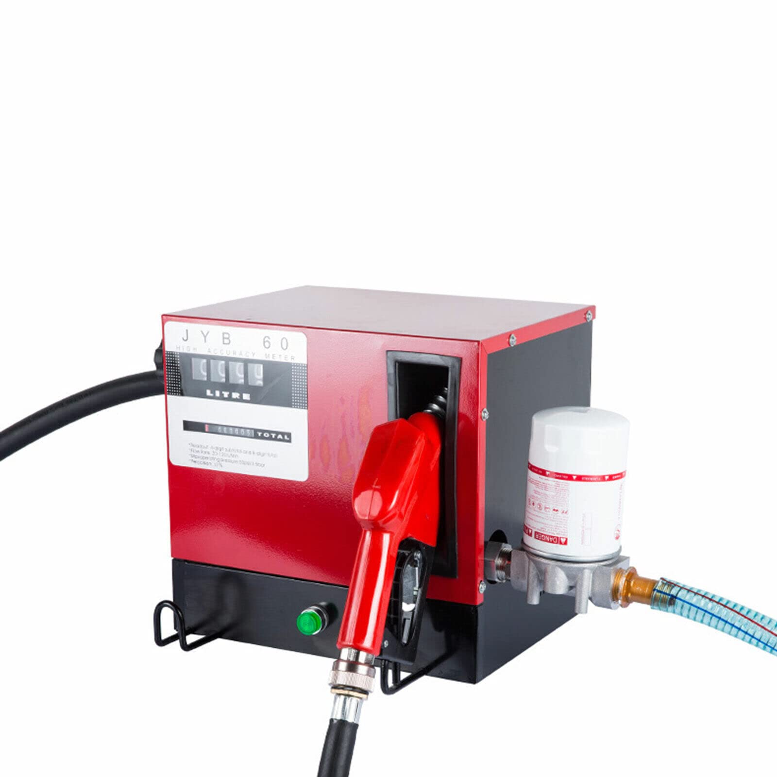 Bomba diésel autocebante de 550 W, 230 V, boquilla automática, bomba de aceite de 60 l/min, manguera de aspiración de 2 m, manguera de aspiración de 4 m, filtro