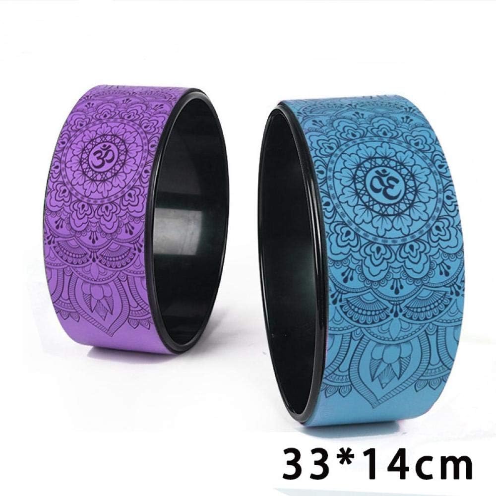 Ruota for Pilates professionale con stampa PU da 32 * 13 cm, for yoga, bodybuilding, palestra, esercizi e allenamento della schiena ，Ruota per yoga