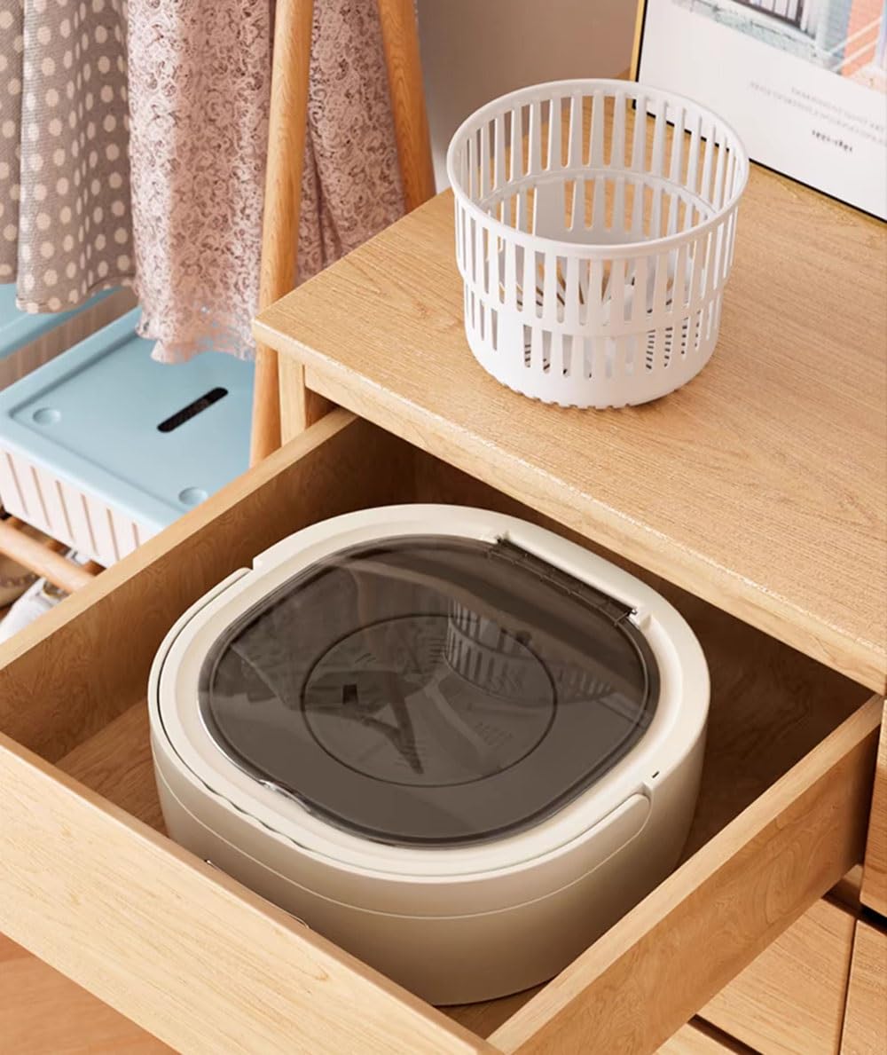 Dormitori Mini Lavatrice Pieghevole, Portatile Caricamento dall'alto Lavanderia Lavatrice, 18L Piccola Lavatrice per Biancheria Intima, Calzini o Piccoli Oggetti