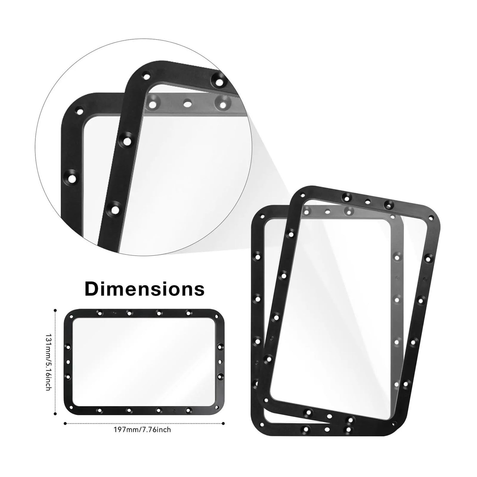 Aixinong1 2 Stück FEP-Folie 0,15 mm for Hoton Mono 2/4/4 Ultra Resin 3D-Drucker(4pcs)