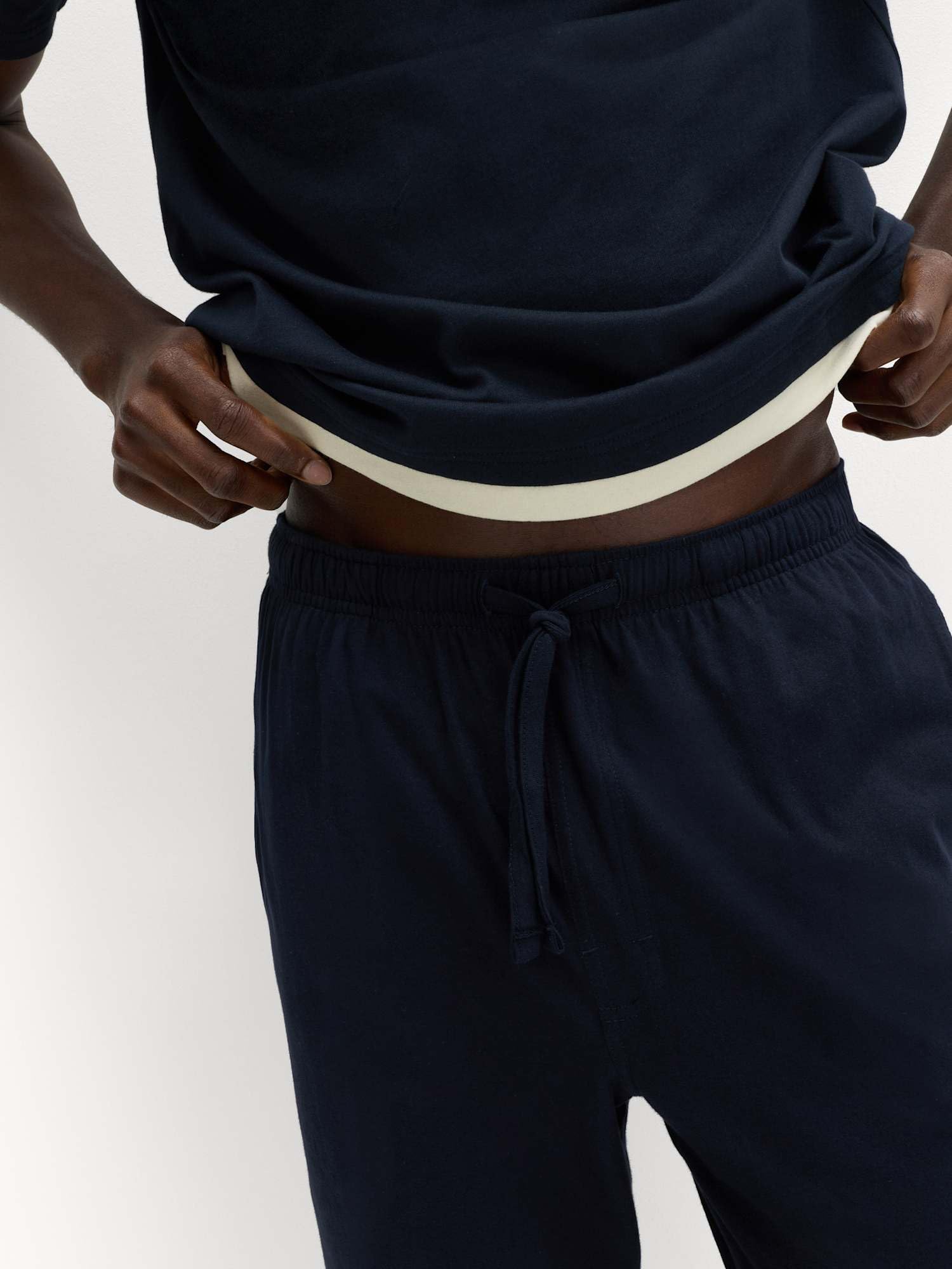 Marks & Spencer 2-Pack Uomo Pantaloni Pigiama in Puro Cotone – vestibilità Regolare – Vita con Coulisse – con Tasche