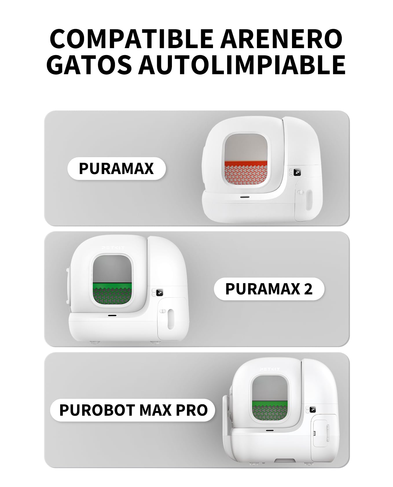 PETKIT Bolsa de Arena para Gatos, Bolsa de Arena de Repuesto para PURA MAX 2 y PUROBOT MAX PRO 2, Resistente a Arañazos, Duradera, 5 Rollos (90 Piezas)