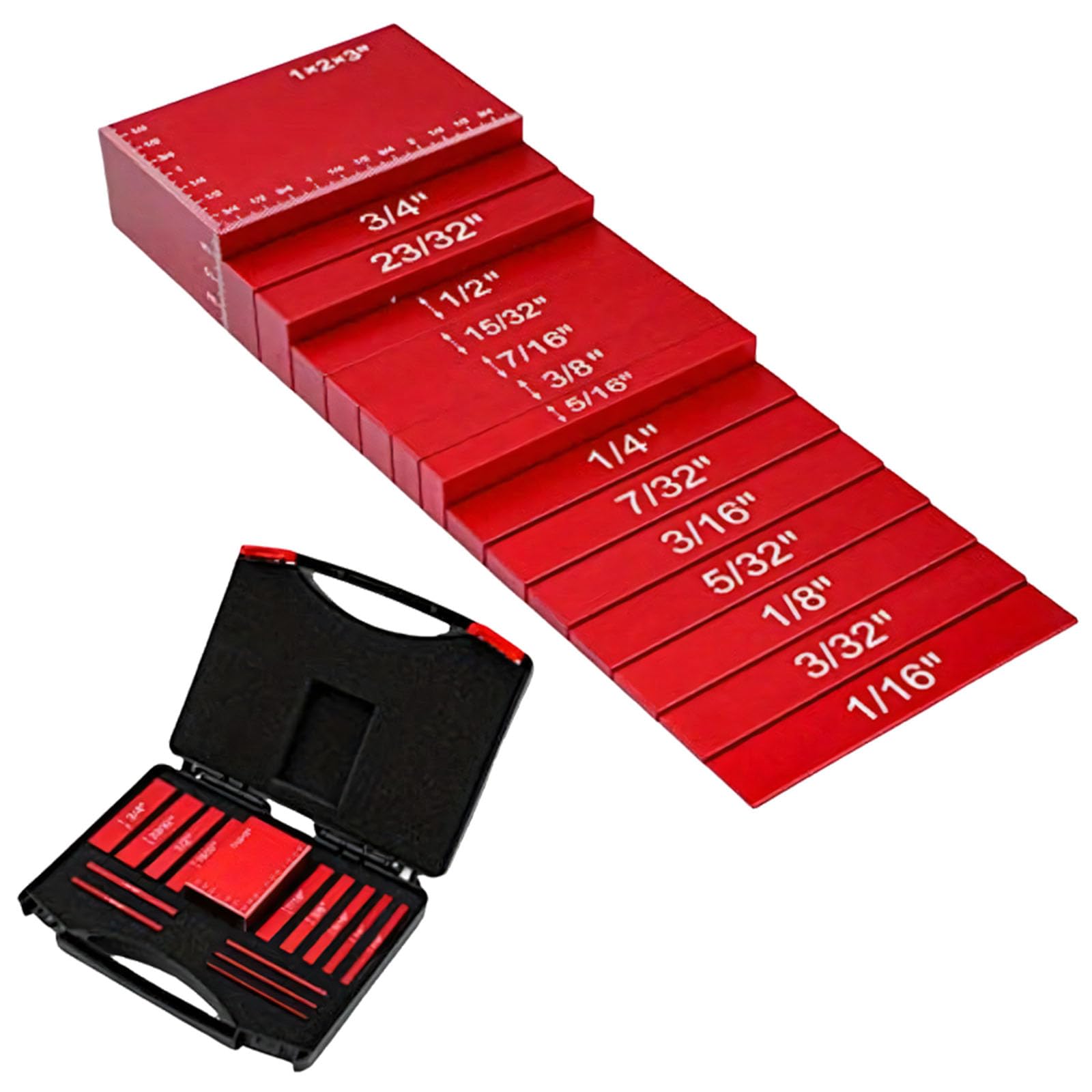 Hogtnd High Precision Router And Table Adjustment Gauges Made Of Anodised Aluminium In 15 Different Sizes For Woodworking Projects Anodised Aluminium Distance Blocks