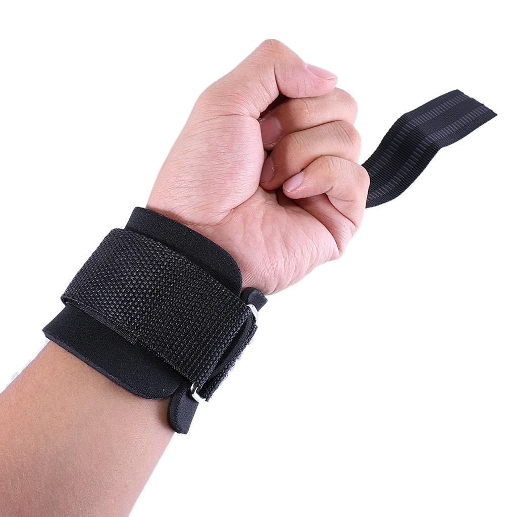 CALANDIS™ Weight Lifting Bar Straps Gym Bodybuilding Wrist Support Wraps Bandage Black | Other Hiking Gear | Hiking Gear | & Hiking | Outdoor Sports-image-19