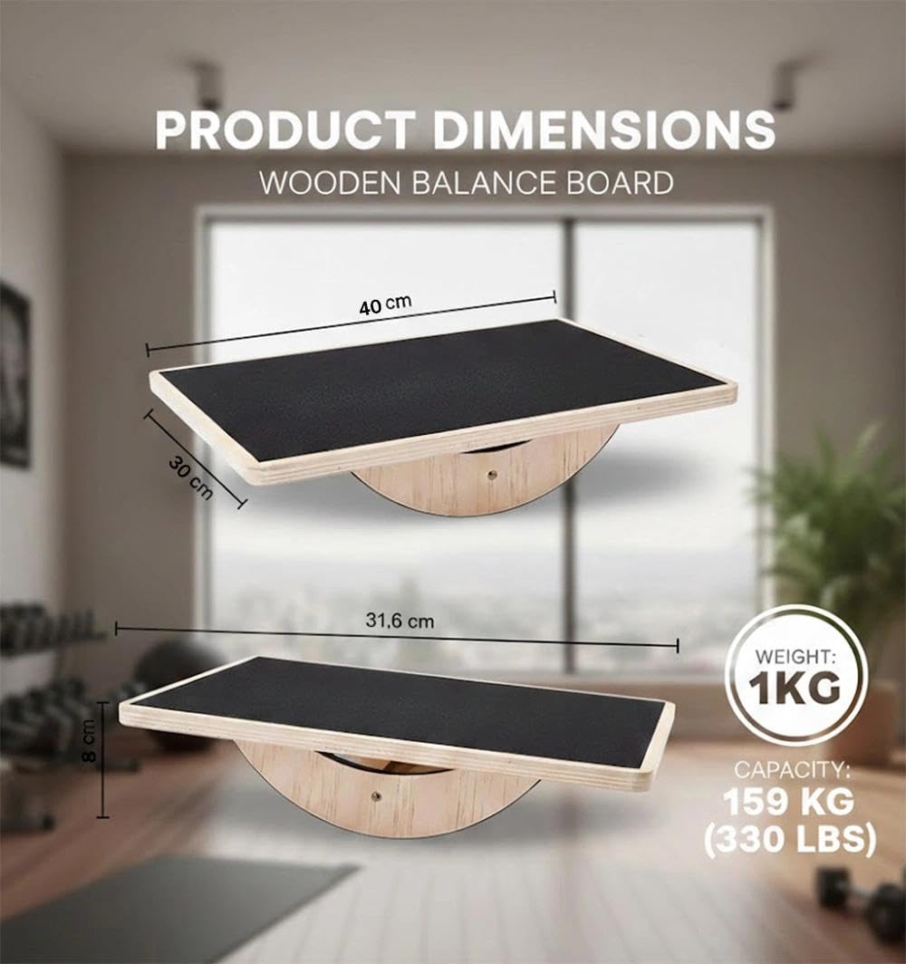 Allungatore per Polpacci, Balance Board in Legno 2 in 1, Tavola Inclinata Portatile, Angoli Regolabili,per Caviglie E Fianchi,per Principianti E Avanzati
