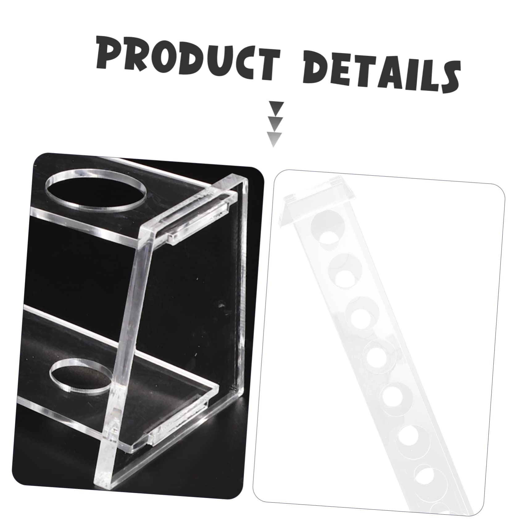OUNONA Test Tube Display Stand 8 Slots Test Tube Rack Holder Test Tube Storage Organizer Test Tube Holder for Chemistry Scientific Experiment Rack Test Tubes Acrylic